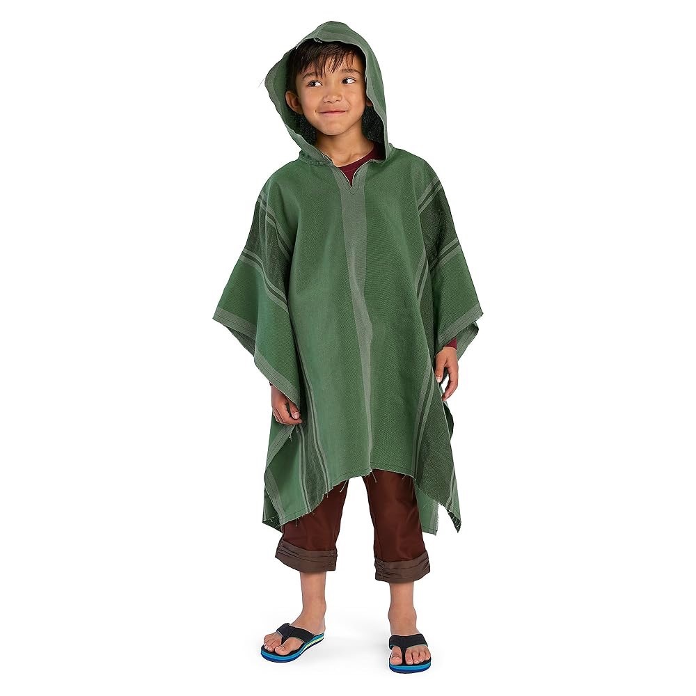 Disney Parks Bruno Encanto Green Hooded Poncho 2pc Kids Halloween Costume